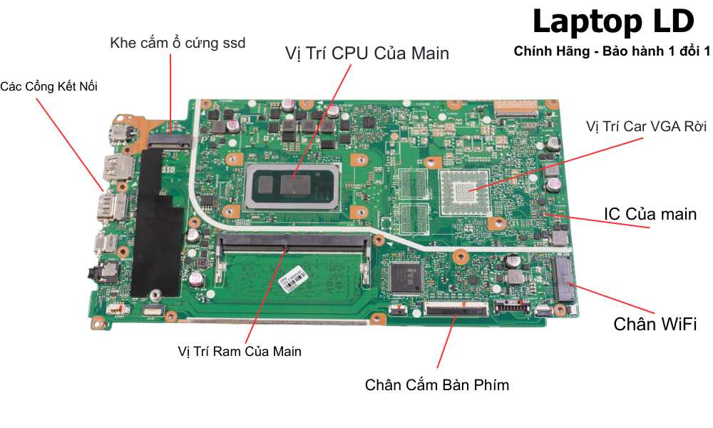 Main laptop Asus VivoBook F512DA X512DK X512DA i3-1005G chính hãng