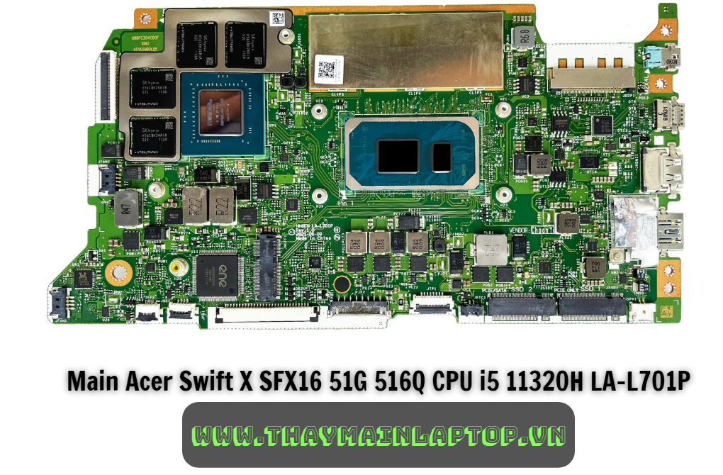 Main Acer Swift X SFX16 51G 516Q CPU i5 11320H LA-L701P