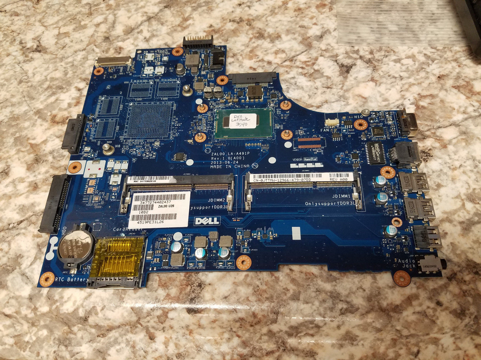 Main Dell Latitude 3540 E3540 CPU - Main Image