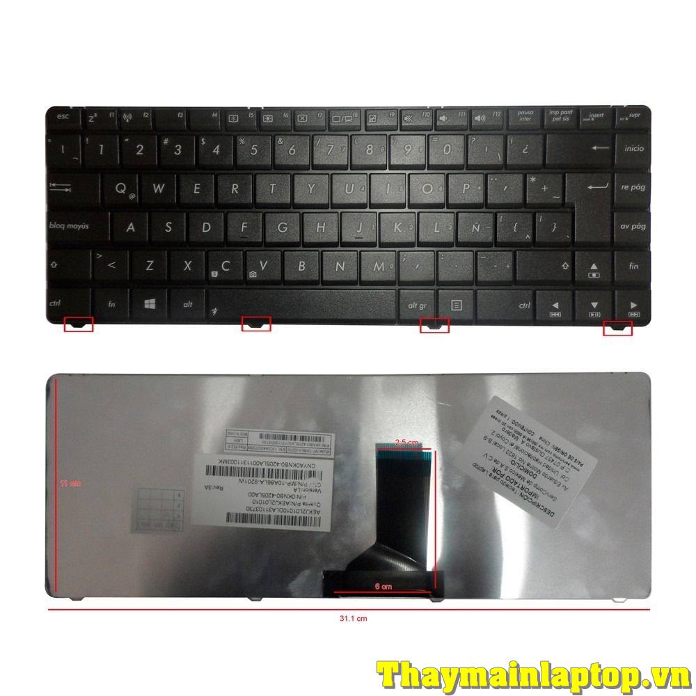 Bàn phím Asus K42F K42J K42D K42N