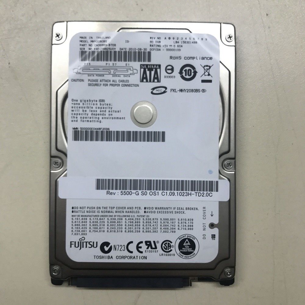 Thay ổ cứng HDD laptop 80GB  5400 RPM