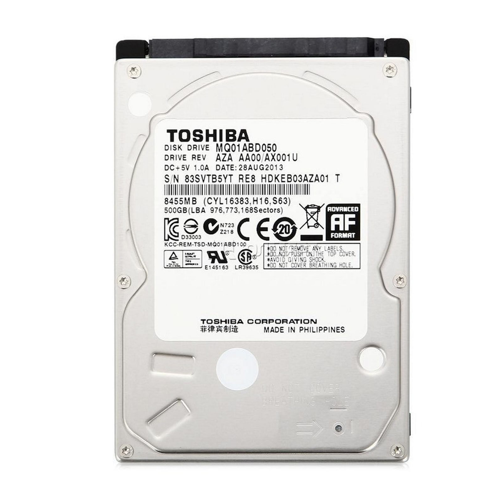 Thay ổ cứng HDD laptop Toshiba 500GB 5400RPM 