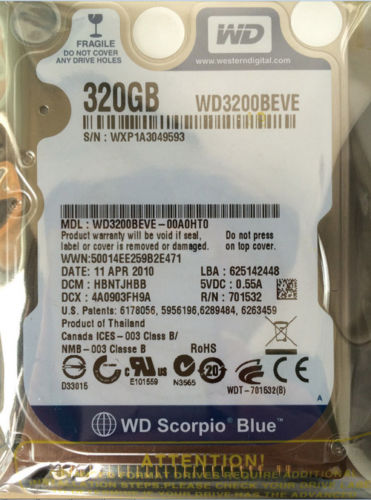 Thay ổ cứng HDD laptop 320GB 5400RPM 
