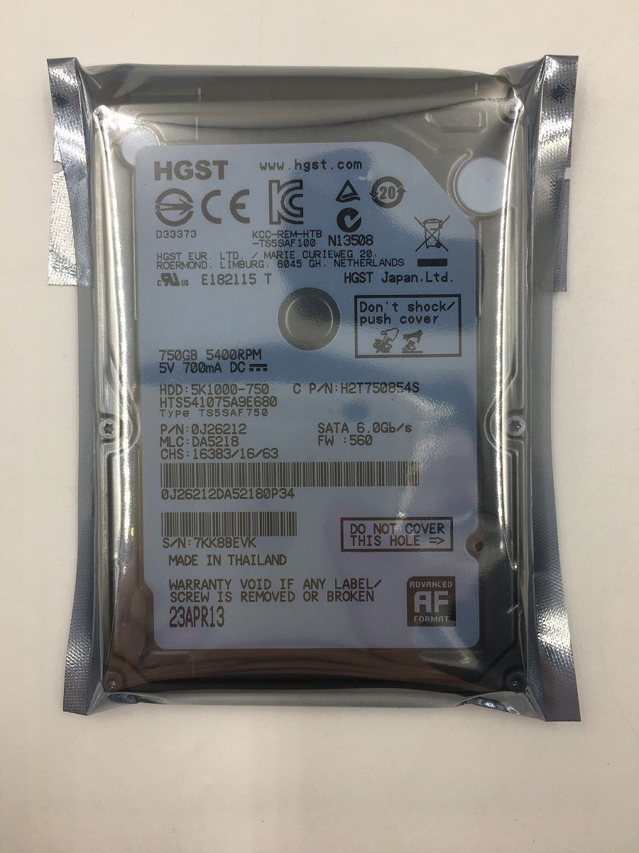 Thay ổ cứng HDD laptop 750GB 5400RPM