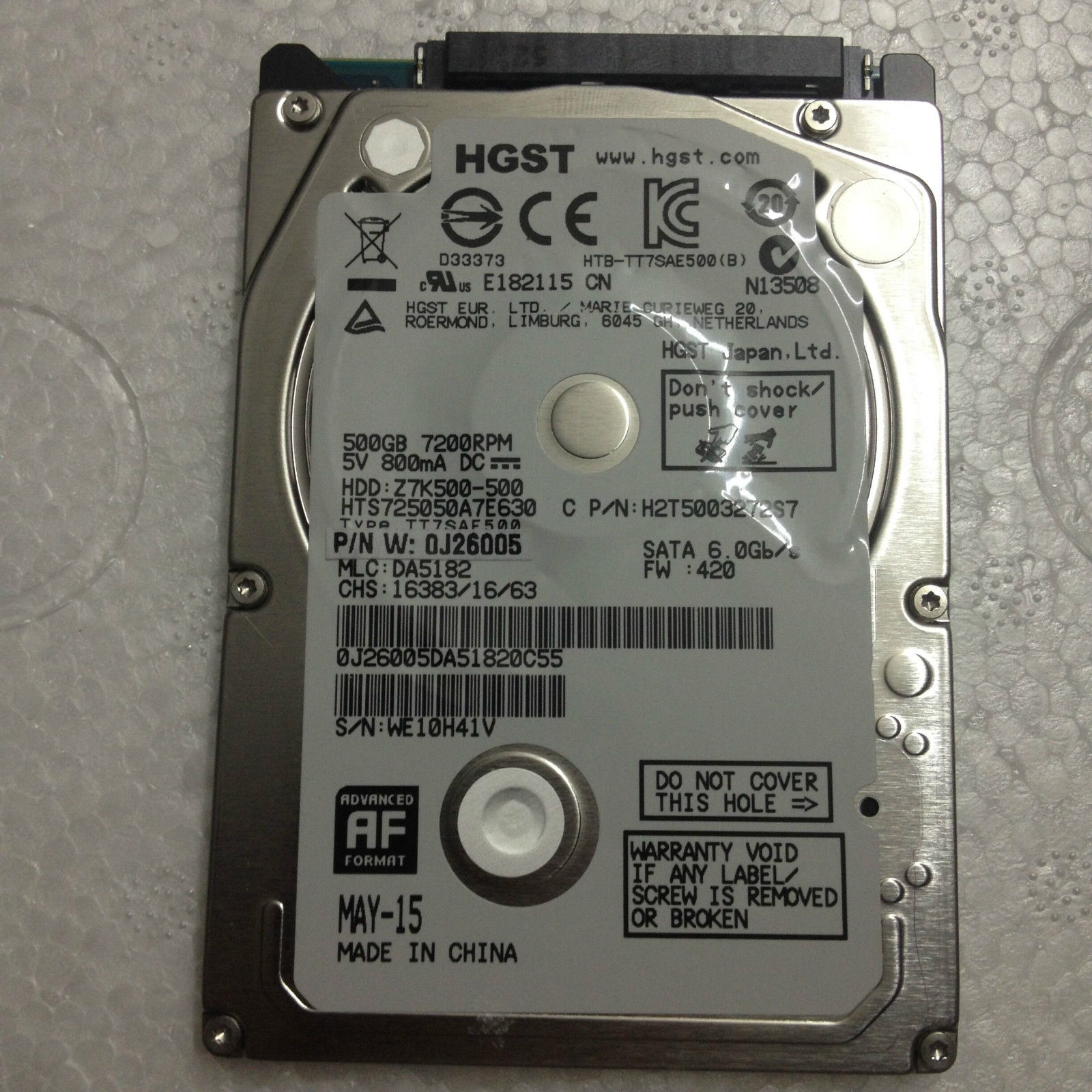 Thay ổ cứng HDD laptop 500GB 7200rpm 