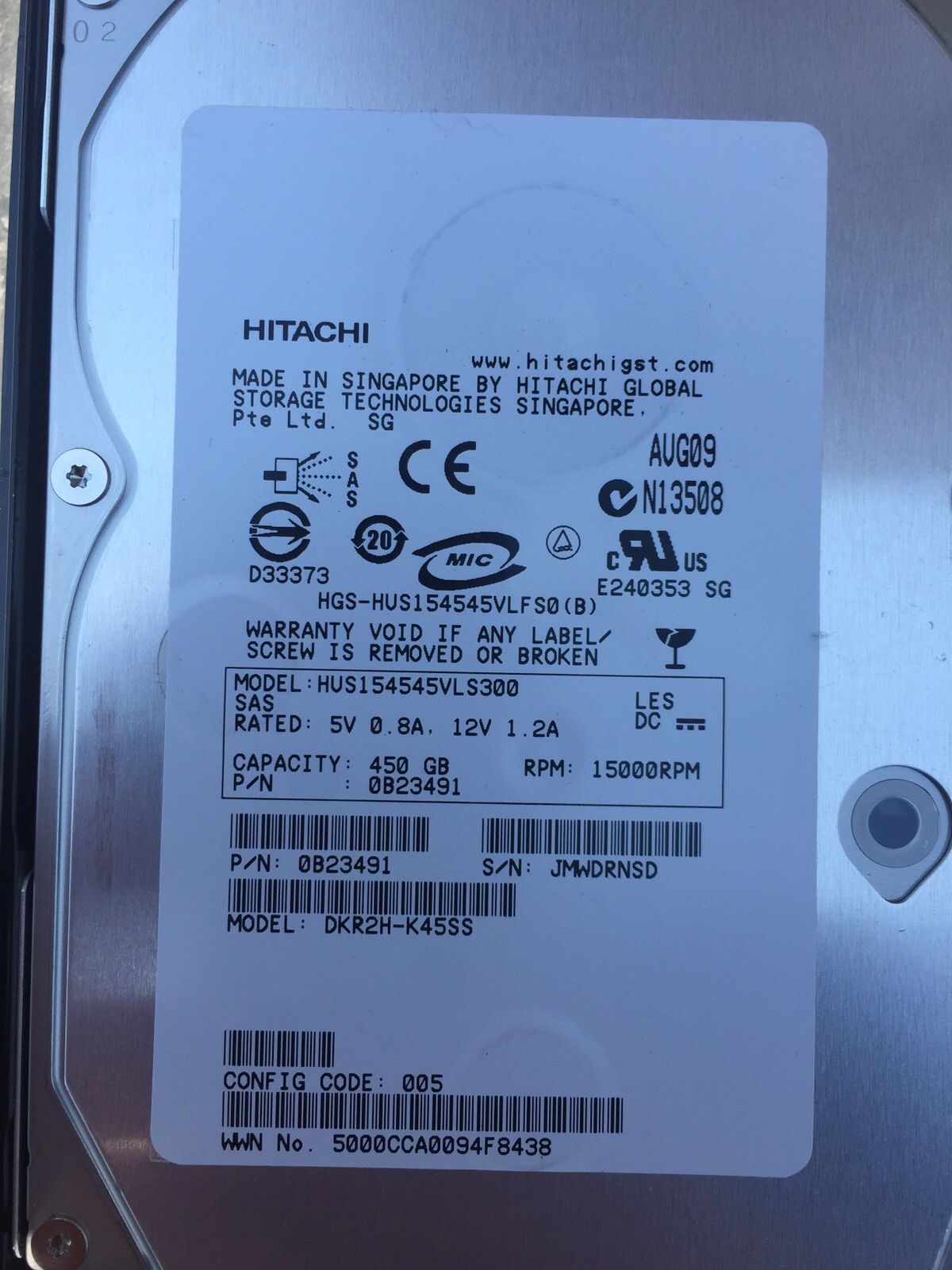 Thay ổ cứng HDD laptop 450GB 
