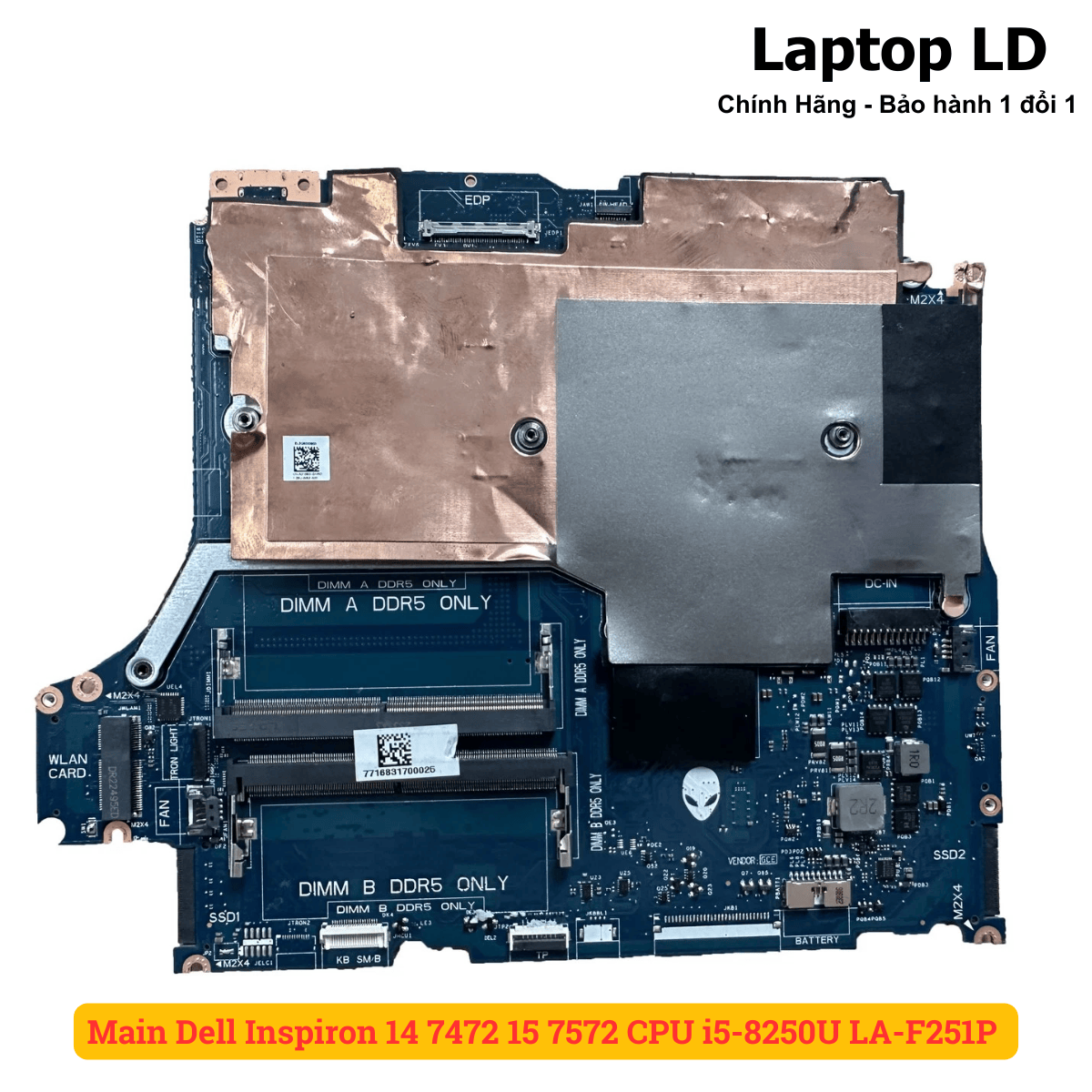 Main Dell Alienware 17 R5 CPU i9-8950HK GTX 1080 LA-L656P