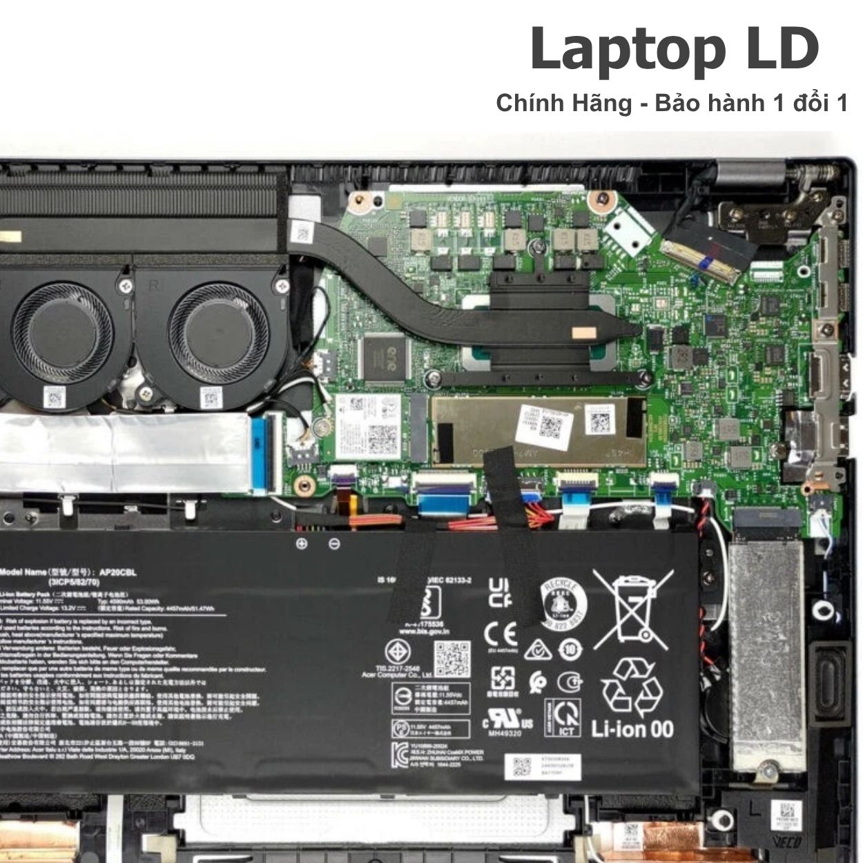 Mainboard Acer Swift Go 16 SFG16-71 CPU i5-13500H tổng quan — Laptop LD