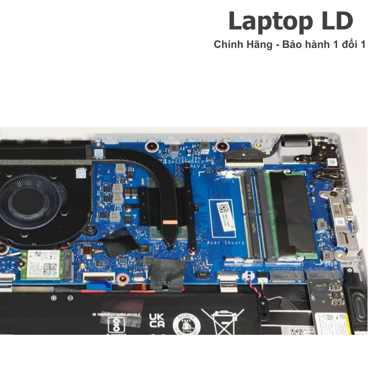 Mainboard Acer TravelMate P2 TMP215-55 CPU i5-1335U tổng quan — Laptop LD