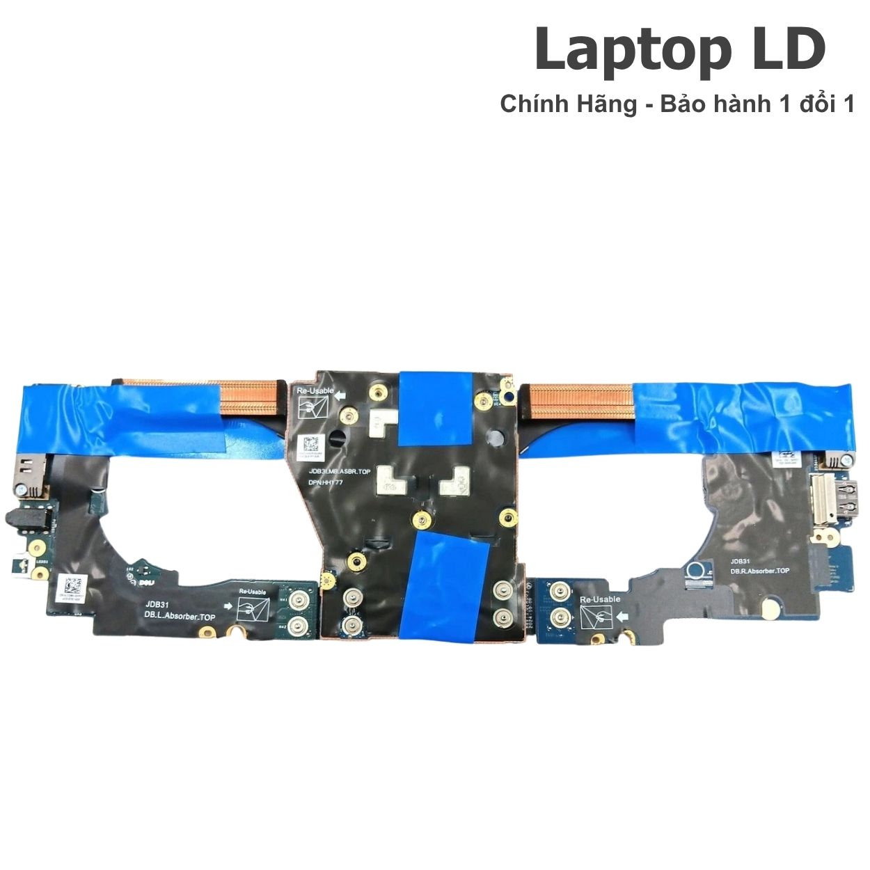 Mặt trước bo mạch chủ Dell Pro 13 Premium PA13250 với đầy đủ chipset và linh kiện