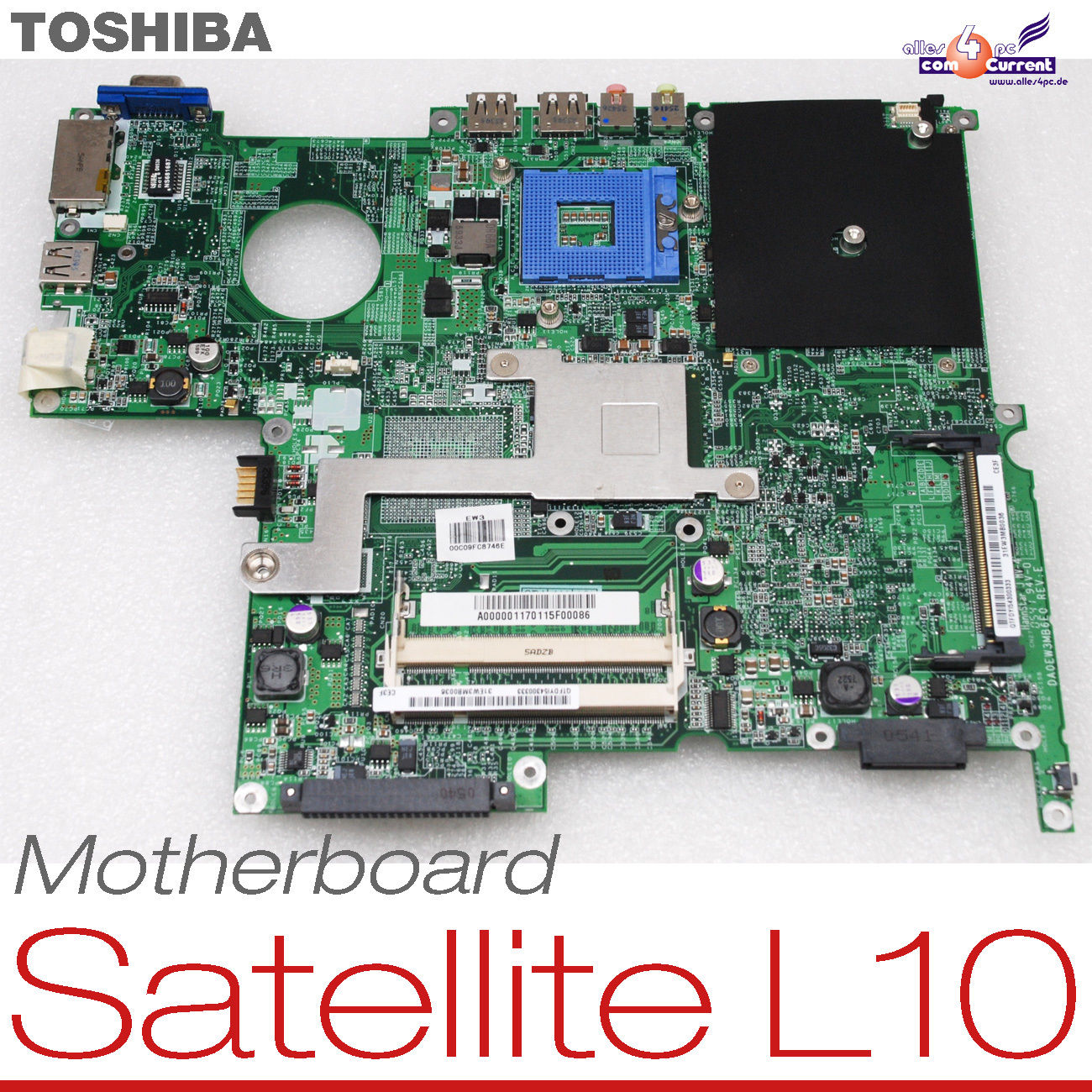 Main TOSHIBA SATELLITE PRO L10 A000001170