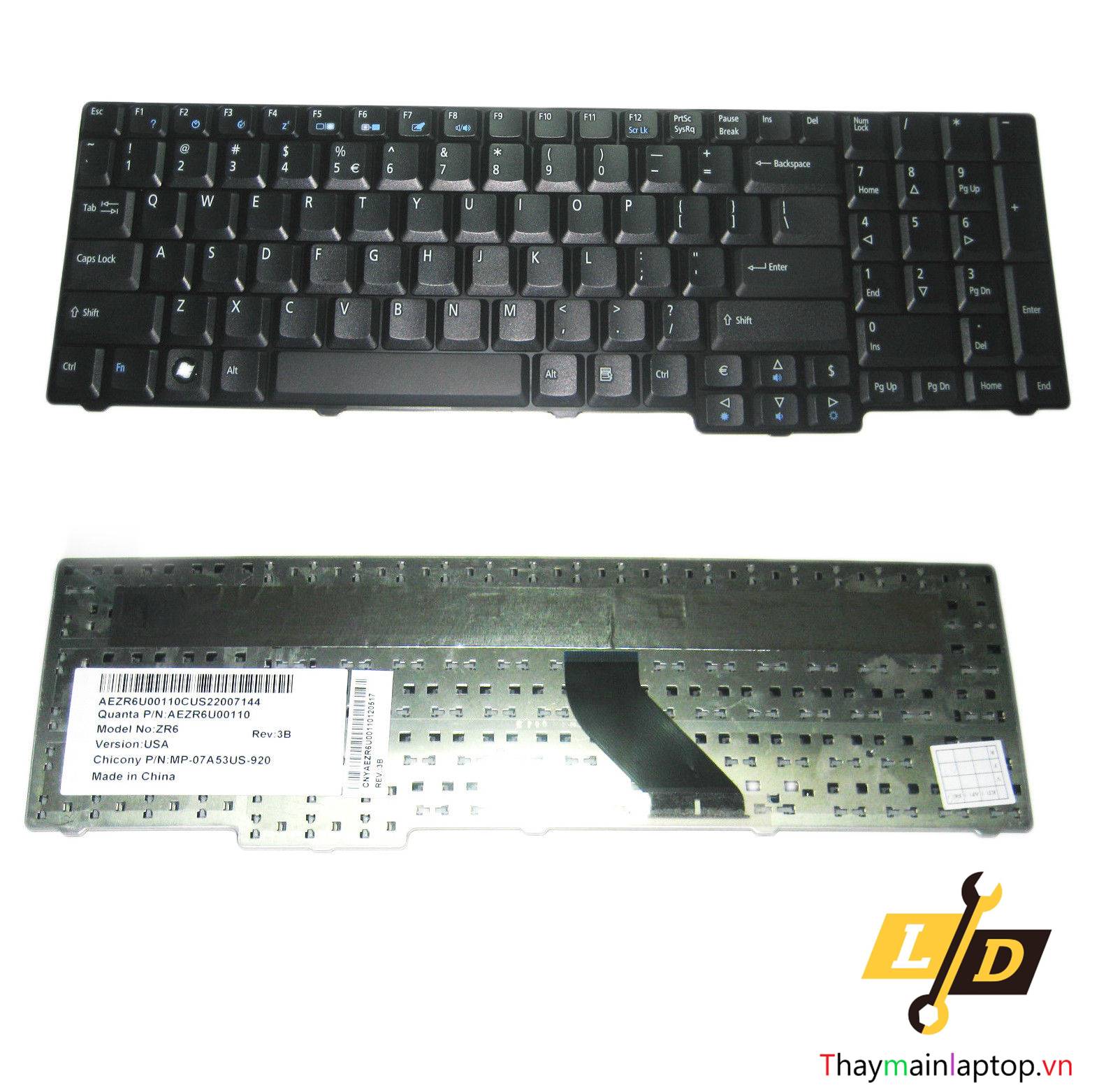 Thay bàn phím Acer Aspire   5735Z 8735G 8735