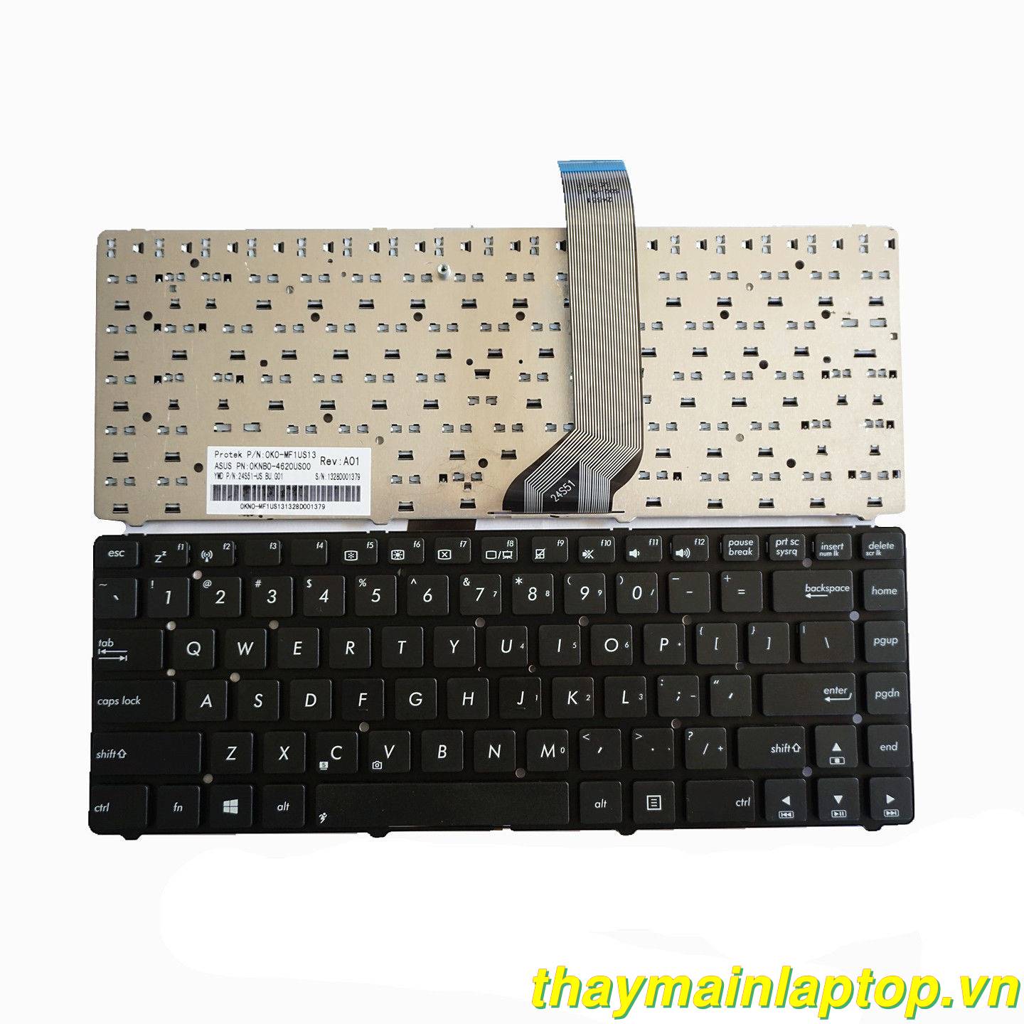 Thay bàn phím  ASUS A85 A85V R400 R400V R400VD U44