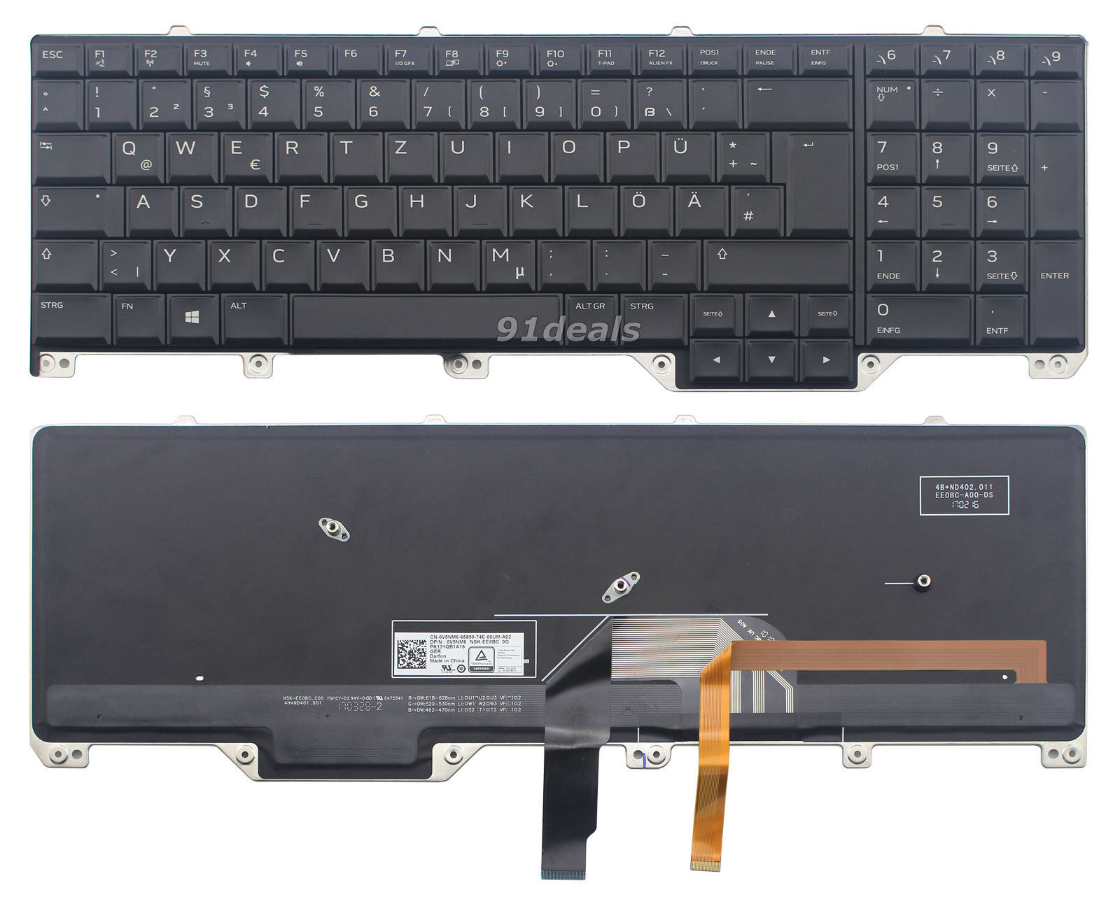 Thay bàn phím Dell Alienware 17 R4