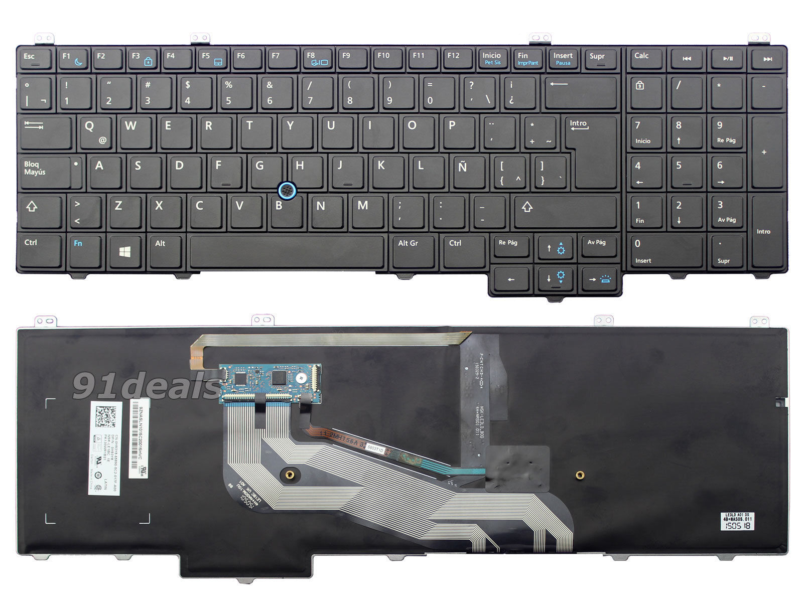 Thay bàn phím Dell NSK-LE1BC 1E 0H93Y8