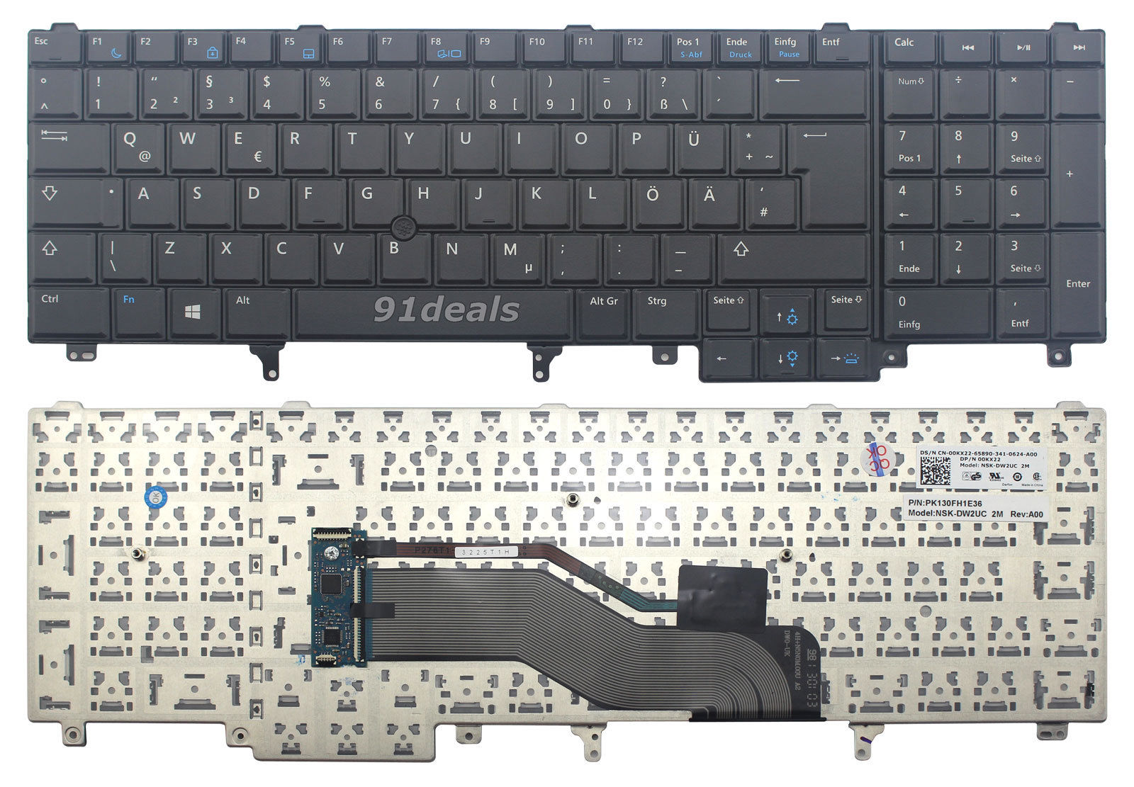 Thay bàn phím Dell PK130FH2A11 MP-10H16D06698