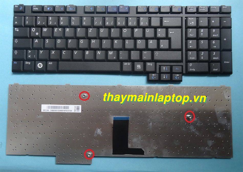 Thay bàn phím Samsung NP-R710
