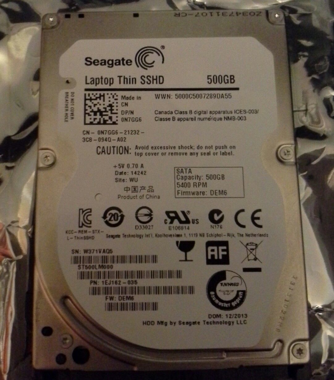 thay ổ cứng HDD laptop  500GB