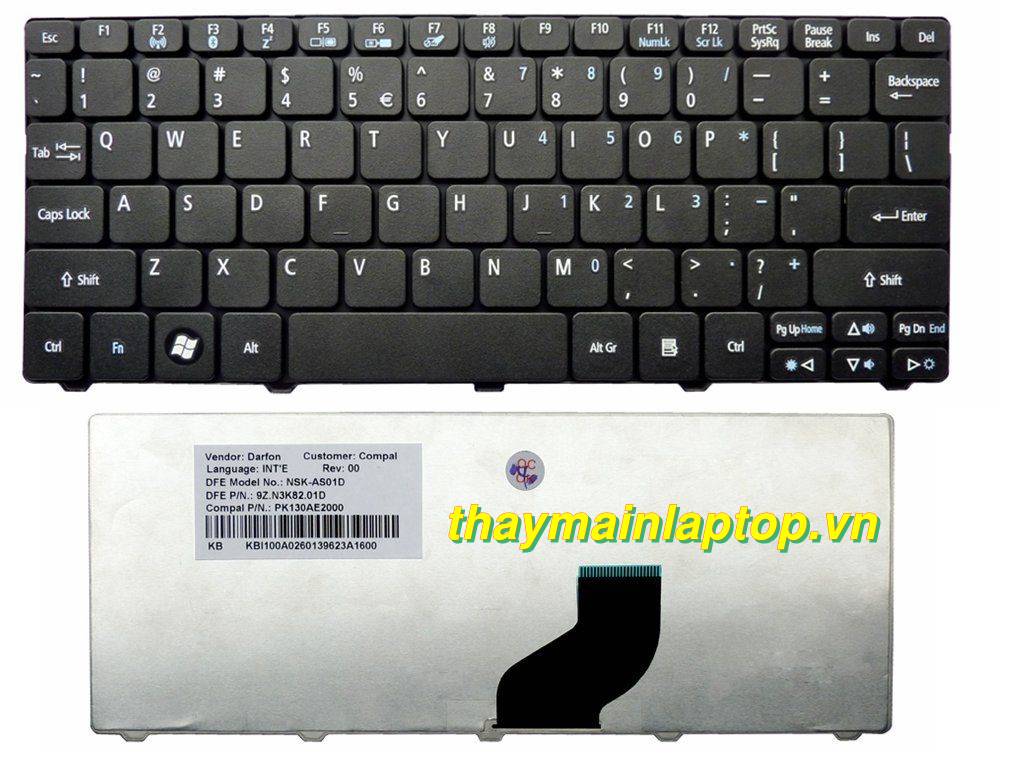 Thay phím Acer Aspire One AO521 AO532 AO532G AO532H
