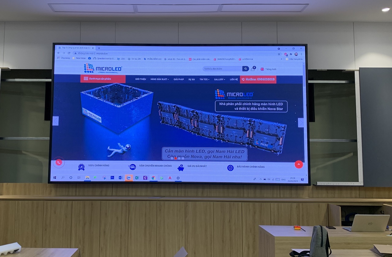 Ulamp Màn Hình LED Ulamp P2 Dành Cho Phòng Họp Với Kích Thước 126 Inch ...