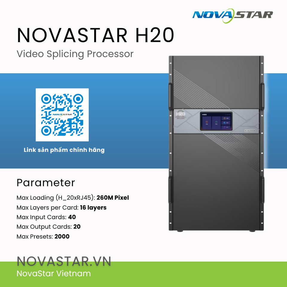 Novastar Products NovaStar H20 – Bộ Xử Lý Video Wall Đỉnh Cao, Sức Mạnh Cho Những Siêu Dự ...