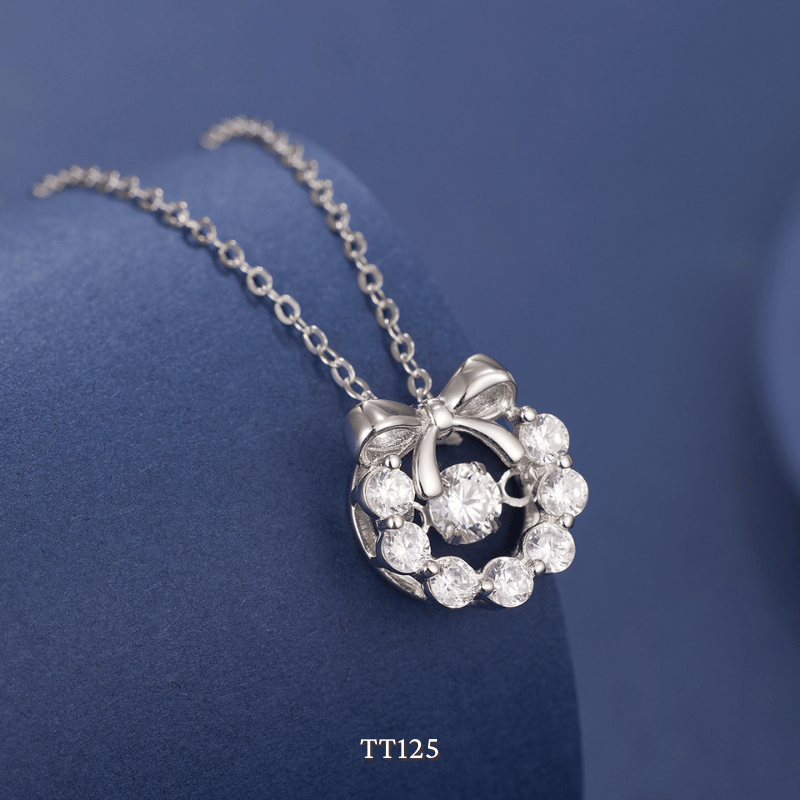 Dây chuyền đính đá hình nơ TT125