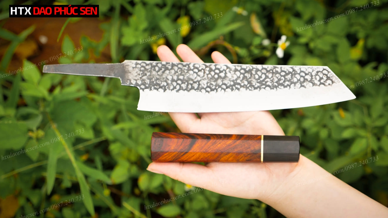 Cán dao Nhật bát giác gỗ mun, trắc CN07 bền đẹp