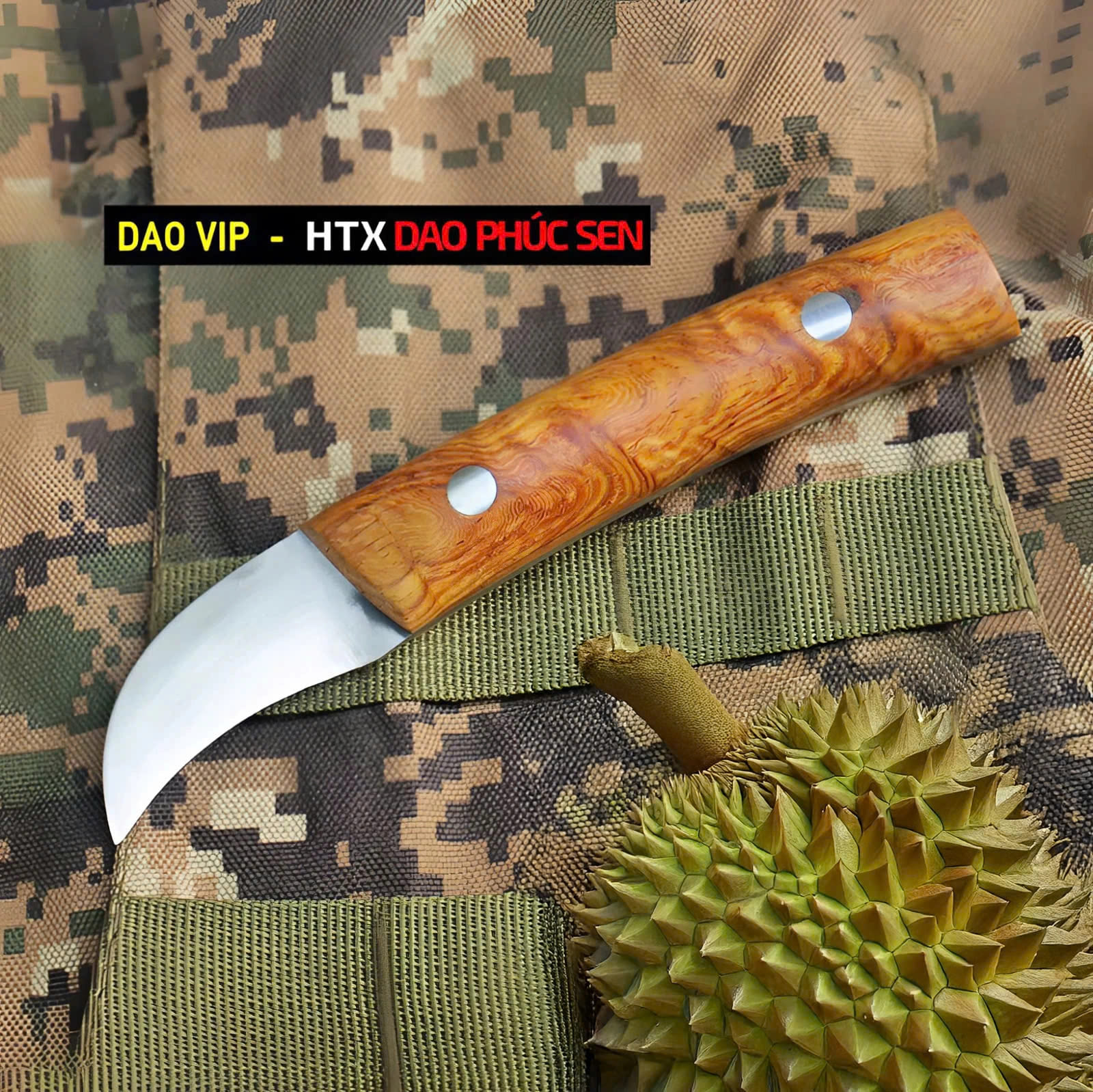 Lưỡi dao được rèn thủ công từ thép trắng cao cấp