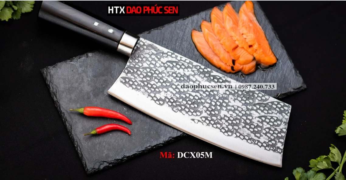 Dao chặt xương sắc bén DCX05M được rèn thủ công, bền đẹp, an toàn, tinh tế