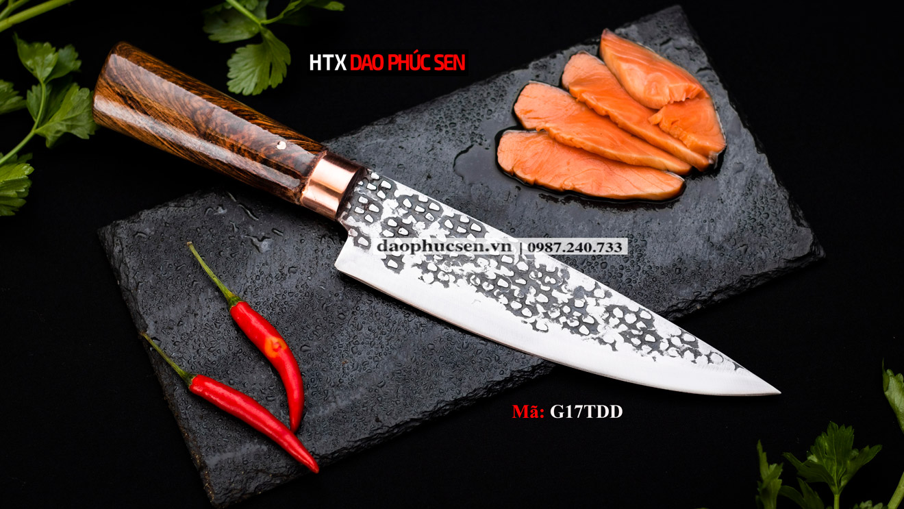 Dao lọc thái hoa văn G17TDD sắc bén