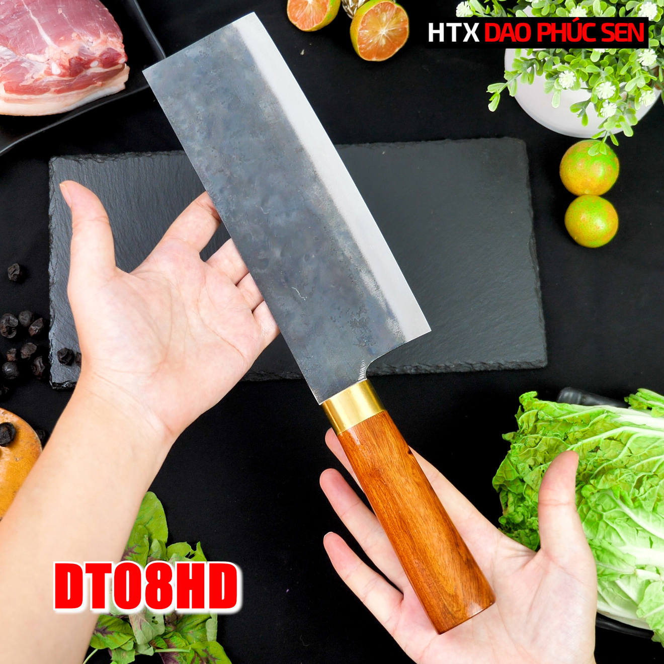 Dao thái DT08HD sắc bén, bền đẹp