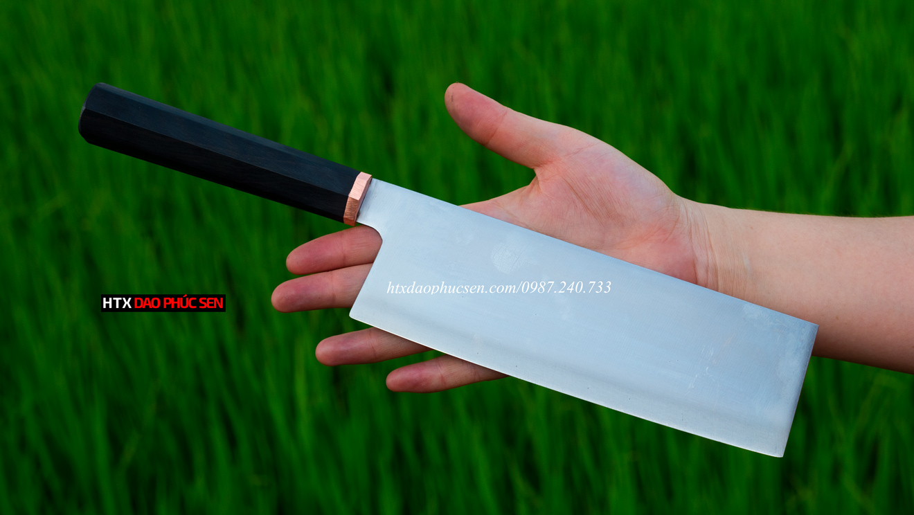 Dao thái thép trắng cao cấp CT10 kháng gỉ tốt, an toàn vệ sinh thực phẩm