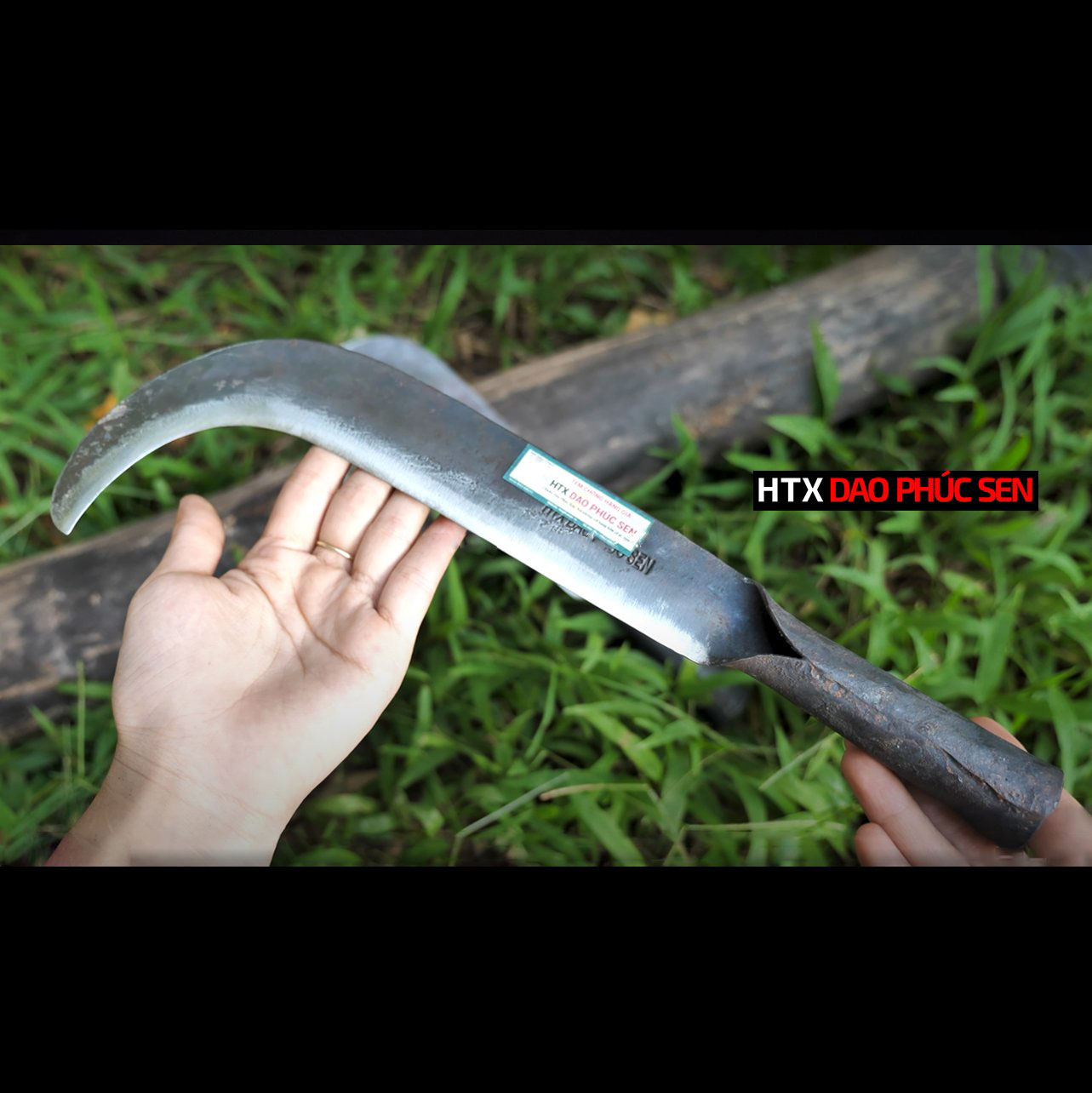 Liềm phát cỏ sắc bén - Thép nhíp ô tô C04 sắc bén, bền bỉ