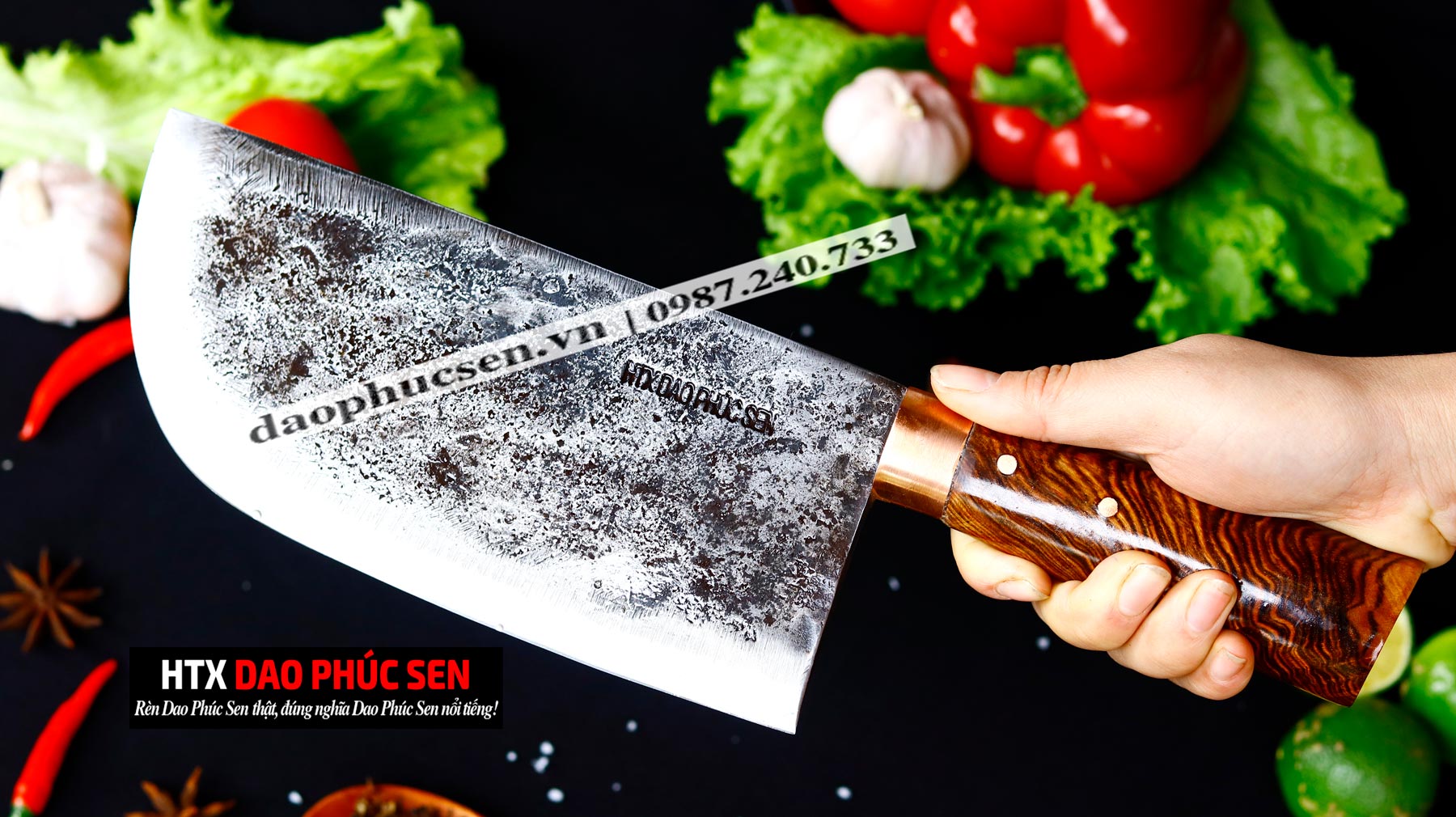 Lưỡi dao được rèn từ thép nhíp xe ô tô