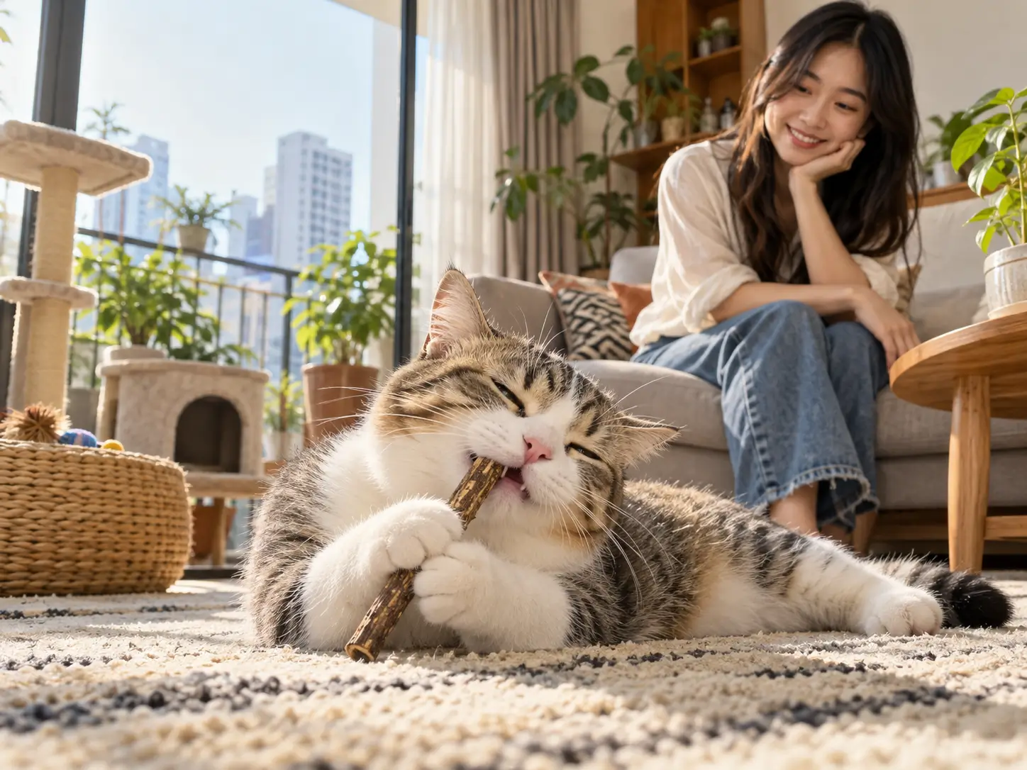 Sử dụng các loại thanh gặm catnip hoặc bánh thưởng sạch răng là giải pháp thay thế tuyệt vời khi mèo không chịu dùng bàn chải.