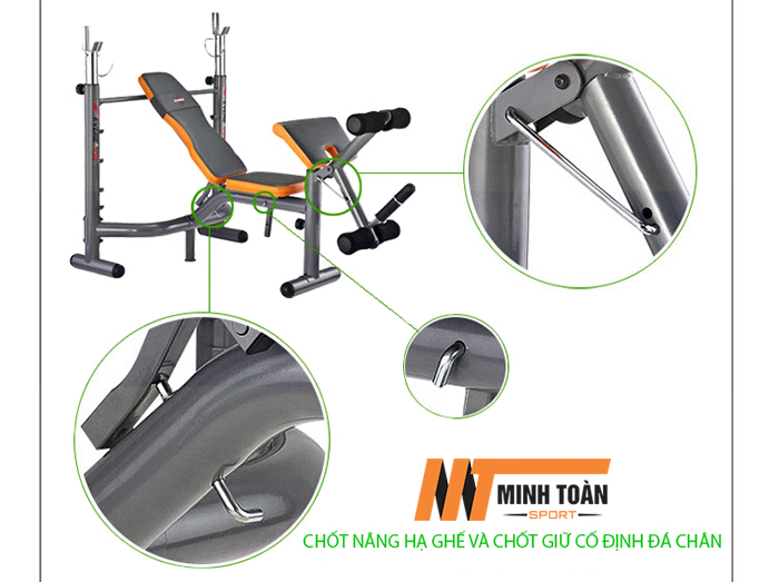 cấu tạo ghế đẩy tạ gm-4360
