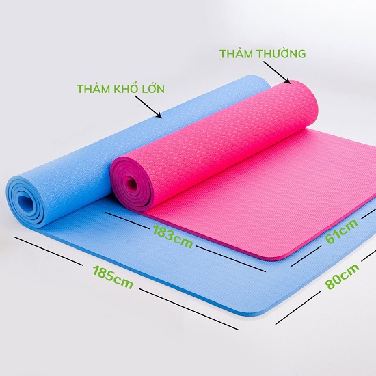 Kích thước chuẩn thảm yoga