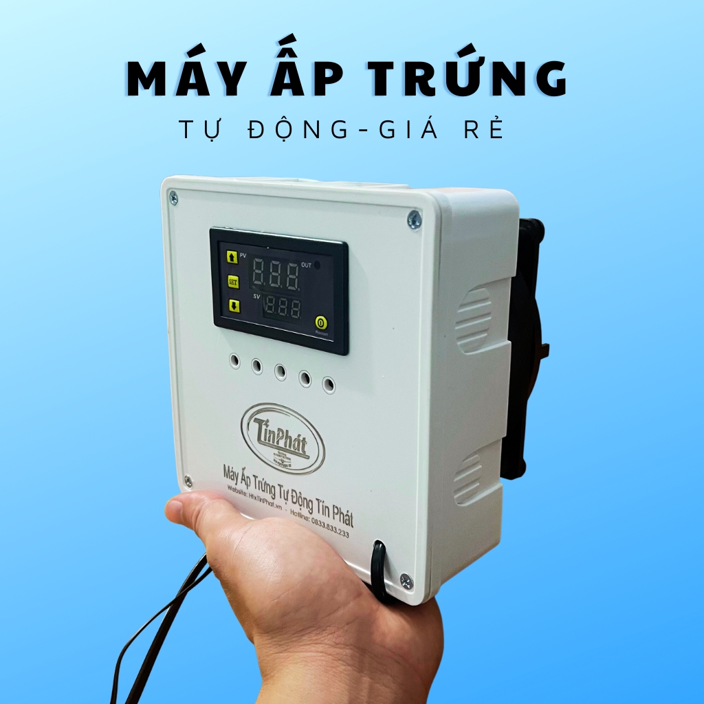 máy ấp trứng tự động tín phát gắn thùng xốp - tự làm tự chế máy ấp trứng đơn giản giá rẻ