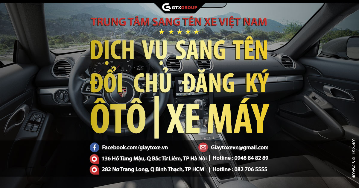 Dịch vụ sang tên đổi chủ xe