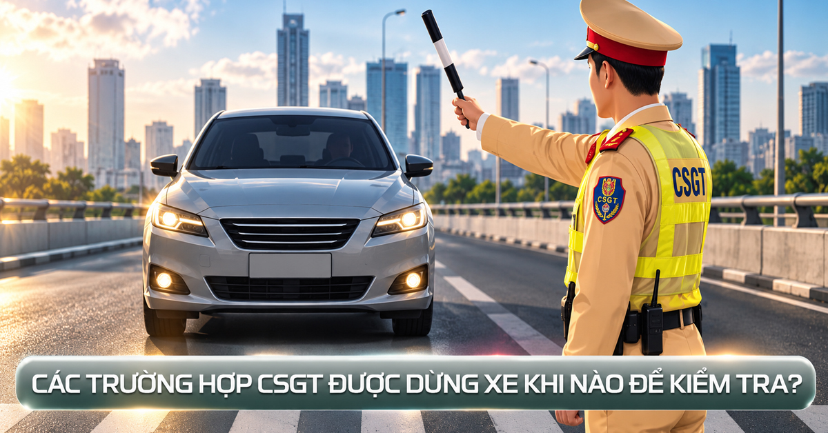 CSGT được dừng xe khi nào? Các trường hợp được kiểm tra 2026