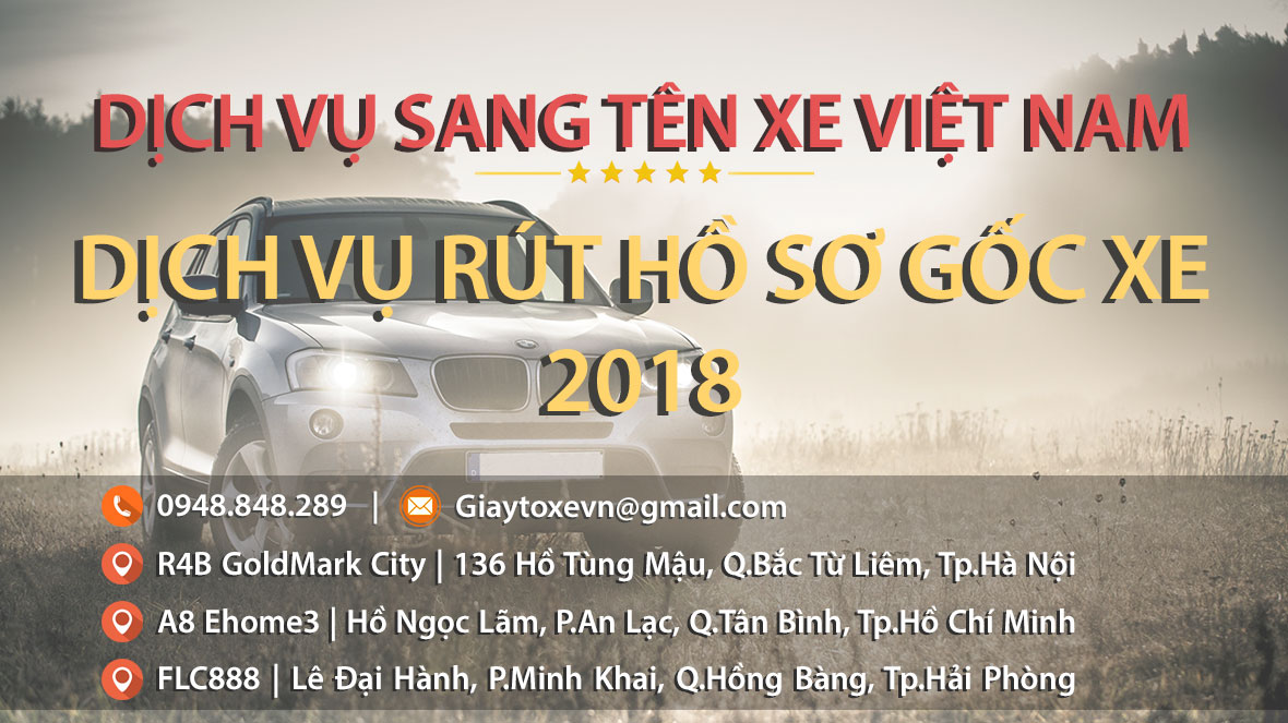 Dịch vụ rút hồ sơ gốc xe