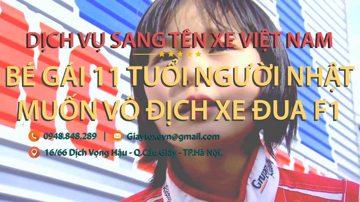 Bé gái 11 tuổi người Nhật muốn vô địch xe đua F1