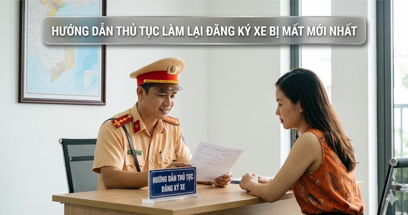 Hướng Dẫn Thủ Tục Làm Lại Đăng Ký Xe Bị Mất Mới Nhất