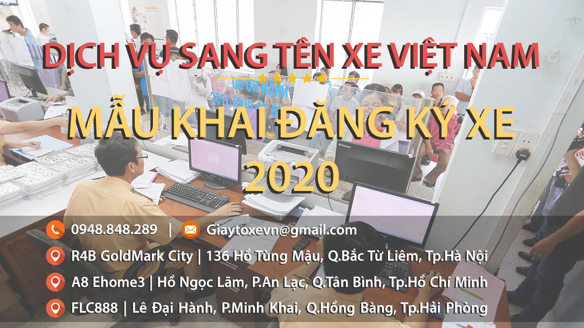 Mẫu giấy khai đăng ký xe 2022