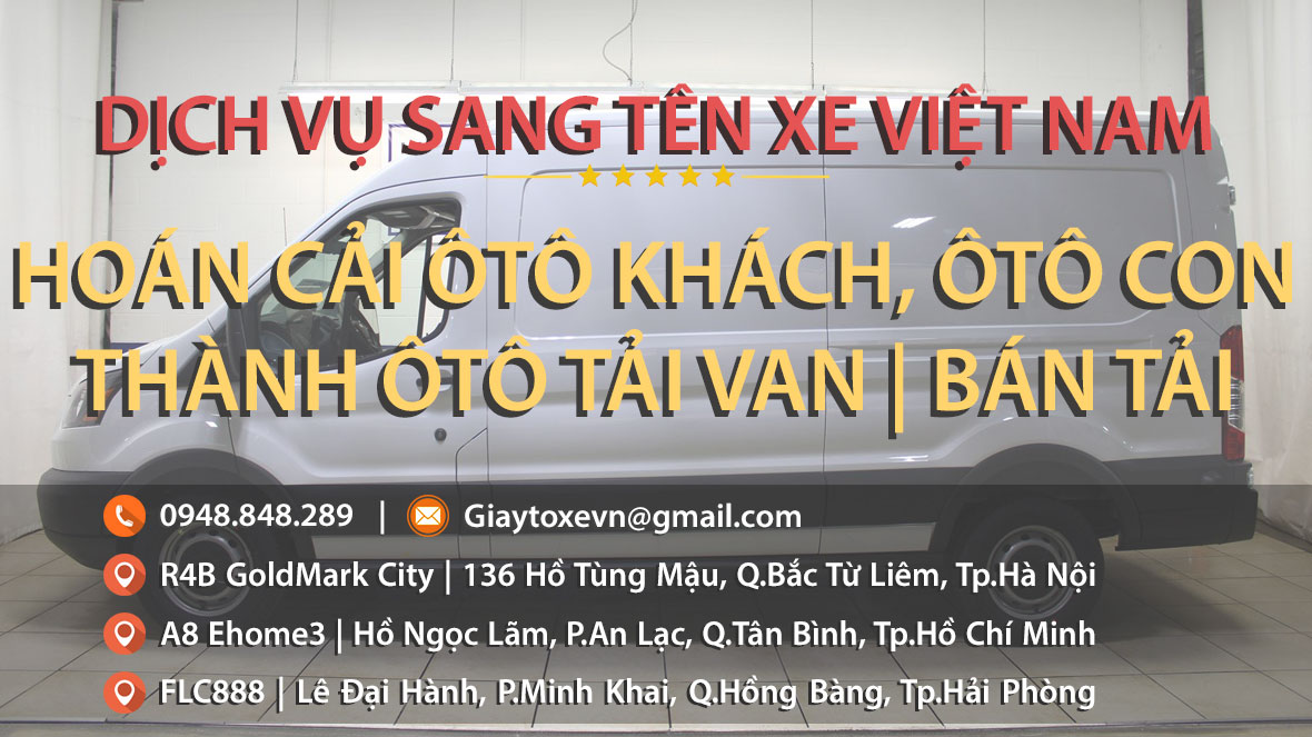 Hoán cải ôtô khách, ôtô con thành ôtô tải Van (bán tải)