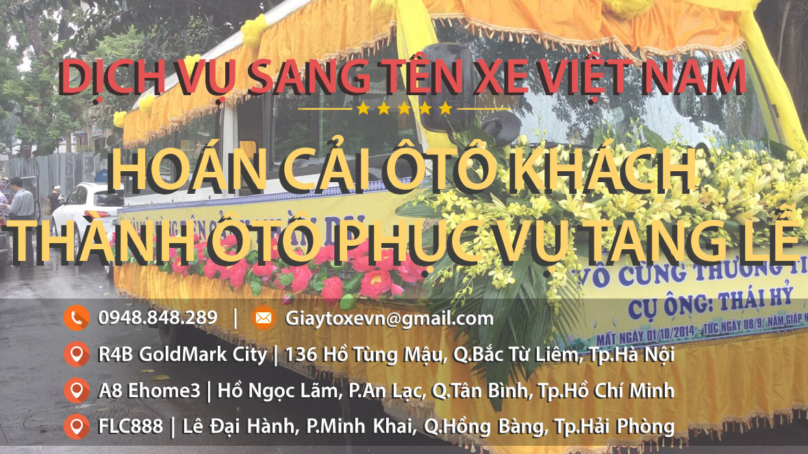 Hoán cải ôtô khách thành ôtô phục vụ tang lễ