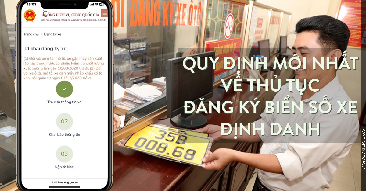 Quy định mới nhất về thủ tục đăng ký biển số xe định danh