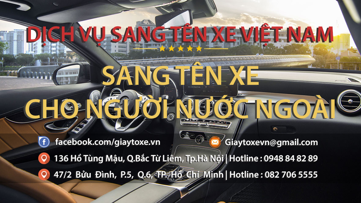 Sang tên xe cho người nước ngoài