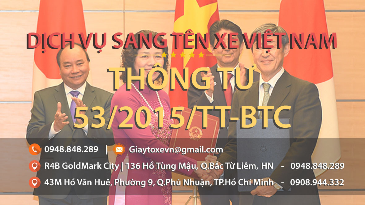 Thông tư 53/2015/TT-BTC