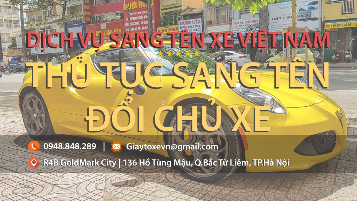 Thủ tục sang tên xe